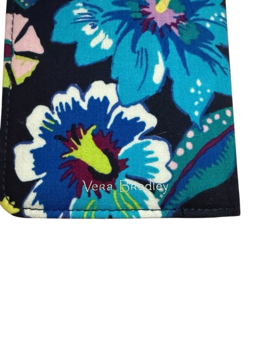 Vera Bradley Floral 'Bon Voyage' Passport Holder - Navy Blue - Picture 3 of 4